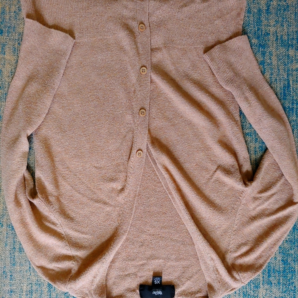 Womens Tan Cardigan